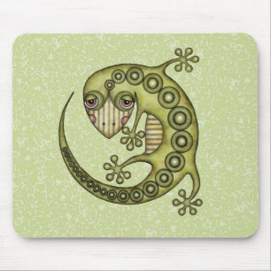 Green Lizard Mouse Mat