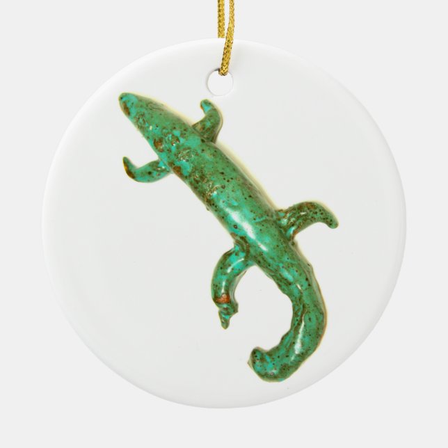 green lizard ornament (Front)