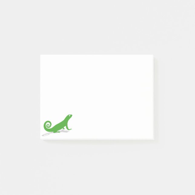 Green lizard post-it notes (Front)
