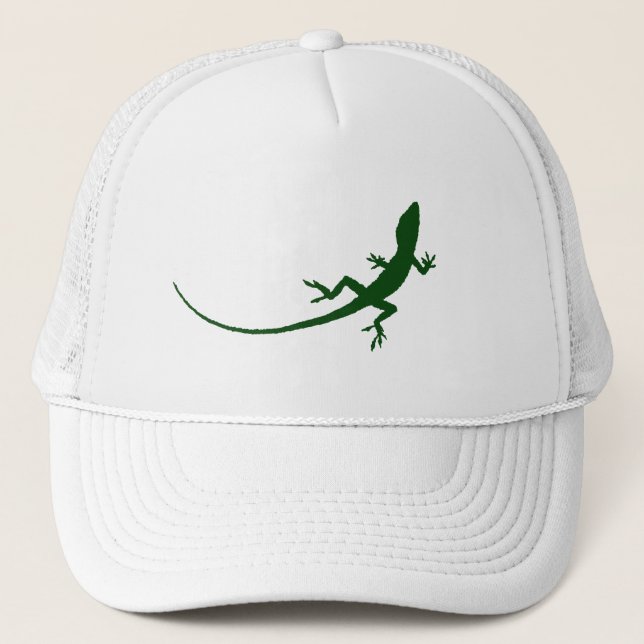 Green Lizard Silhouette Cap (Front)