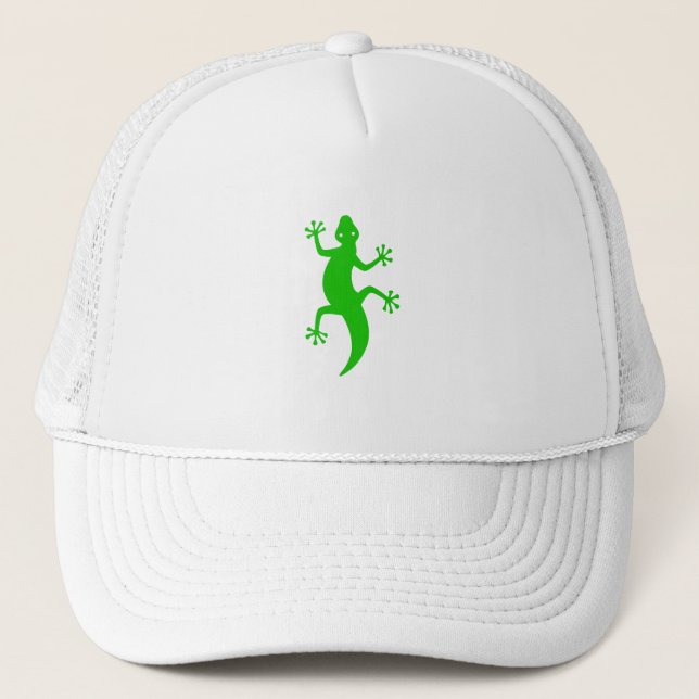 Green Lizard Trucker Hat (Front)