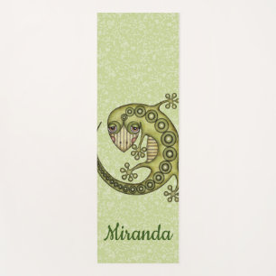 Green Lizard Yoga Mat