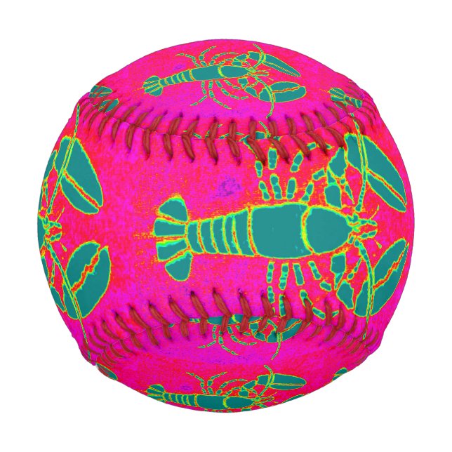 green lobsters Thunder_Cove pink Baseball (Front)