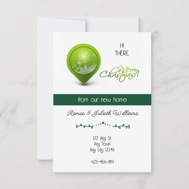 Green Location New Home Announcement (Front)