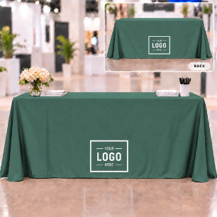 Green Logo Business Promotional Tablecloth