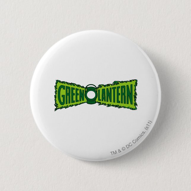 Green Logo Flames 6 Cm Round Badge (Front)
