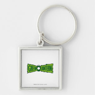 Green Logo Flames Key Ring