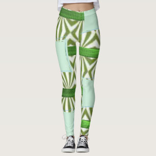 green long leggings
