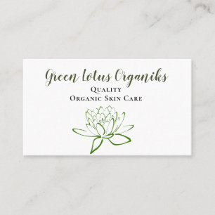 Green Lotus DIY Beauty Care Business Card