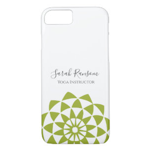 Green Lotus Flower Yoga Instructor iPhone 8/7 Case