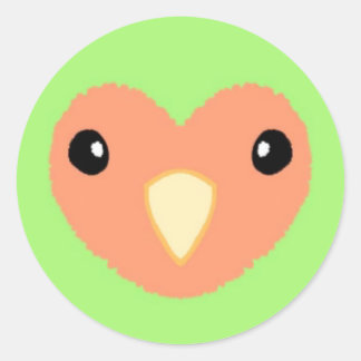 Green Lovebird Cute Sticker