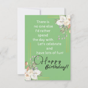 Green lover  card