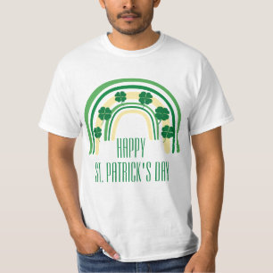 Green lucky Shamrock horseshoe St. Patrick's Day T-Shirt