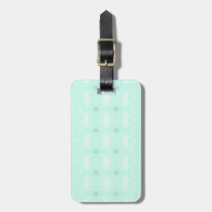 green luggage tag