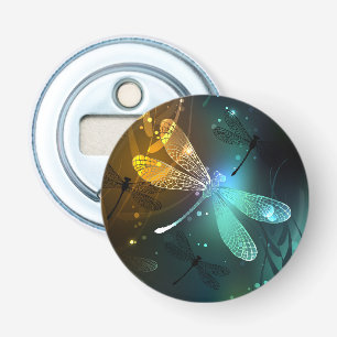 Green luminous dragonfly flight bottle opener