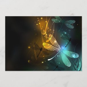Green luminous dragonfly flight programme
