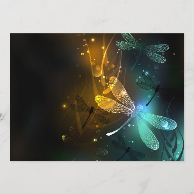 Green luminous dragonfly flight programme (Front)