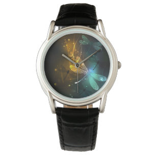 Green luminous dragonfly flight watch