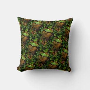 Green Luna moth Cushion