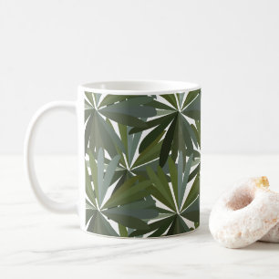 Green Lupine Leaves Coffee Mug