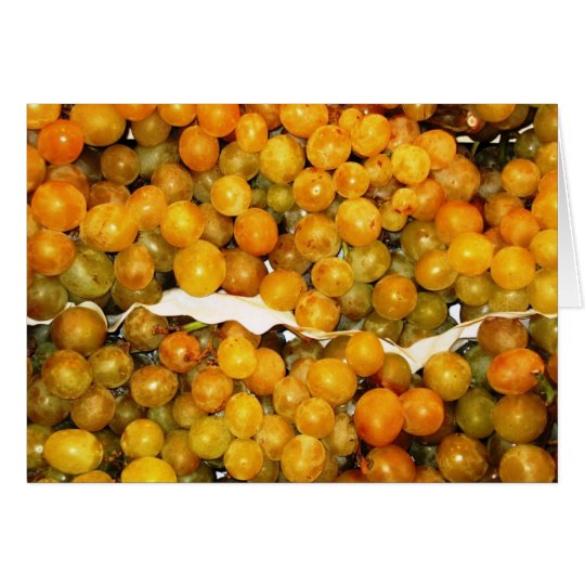 Green Lusciously Sweet Grapes Card