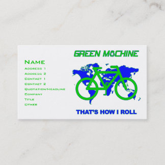 Green Machine Business Card