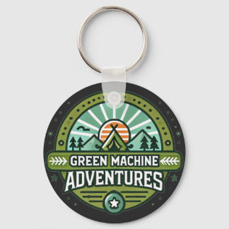 Green Machine & Happy Glamper Keychain