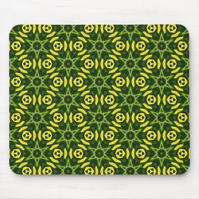 Green Magic Society Pattern Mouse Mat (Front)