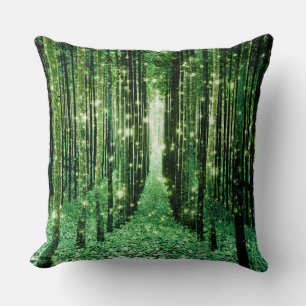 Green Magical Forest Green Mystery Cushion