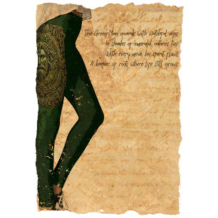 Green Majesty: Green Man  Leggings