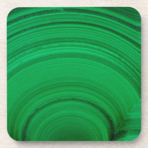 Green Malachite Close-Up Coaster