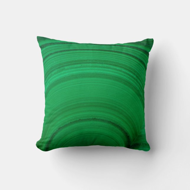 Green Malachite Close-Up Cushion (Front)
