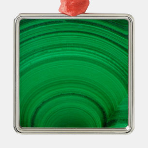 Green Malachite Close-Up Metal Tree Decoration