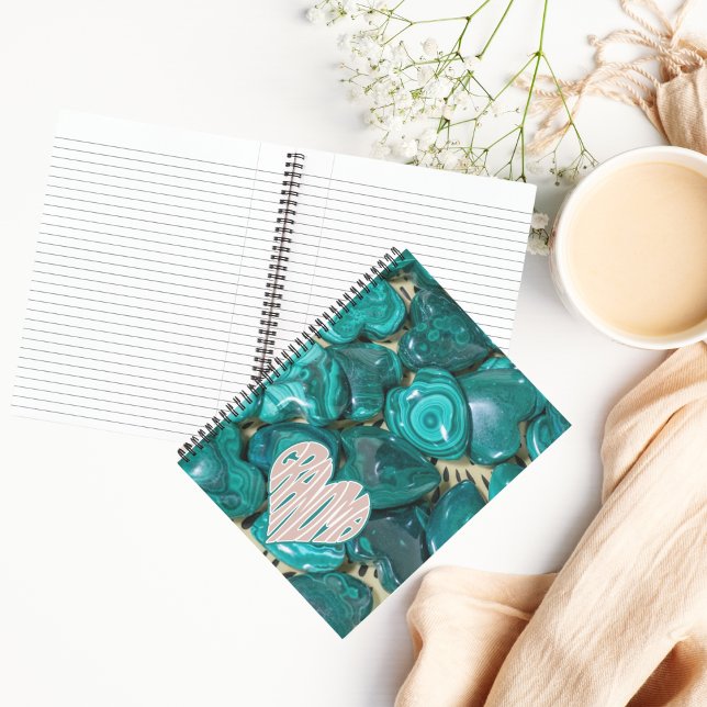 Green Malachite Crystal Heart Grandma Notebook (Creator Uploaded)