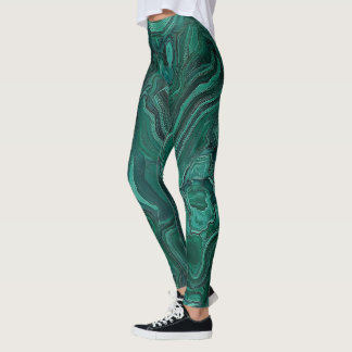 Green Malachite Stone Leggings