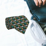 Green Mallard Duck Head Pattern Tie<br><div class="desc">Dress in style with this stylish tie that features the photo image of a green Mallard Duck head printed in a repeating pattern.</div>
