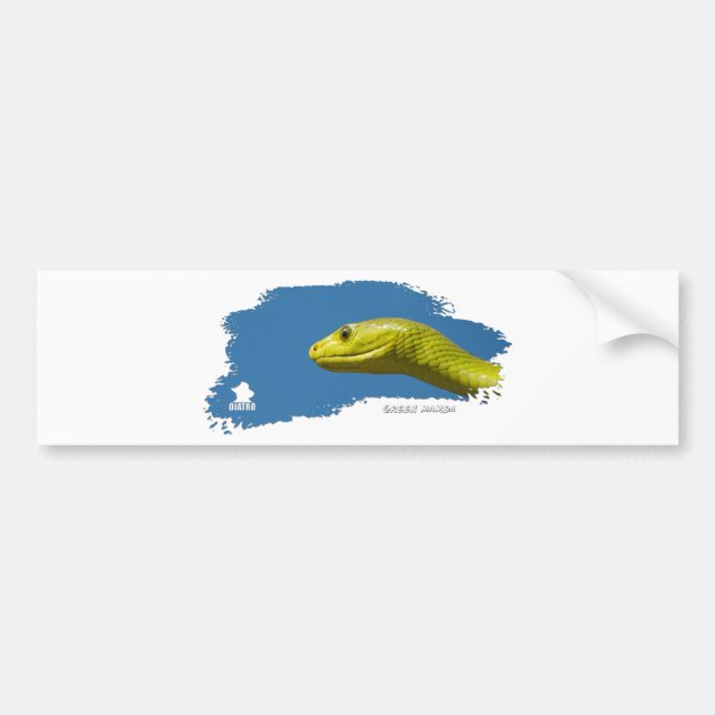 Green Mamba 01 Bumper Sticker (Front)