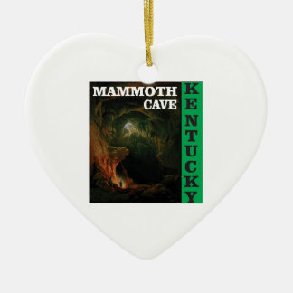 Green mammoth cave Kentucky Ceramic Tree Decoration