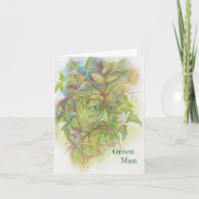 Green Man 2 Card (Front)