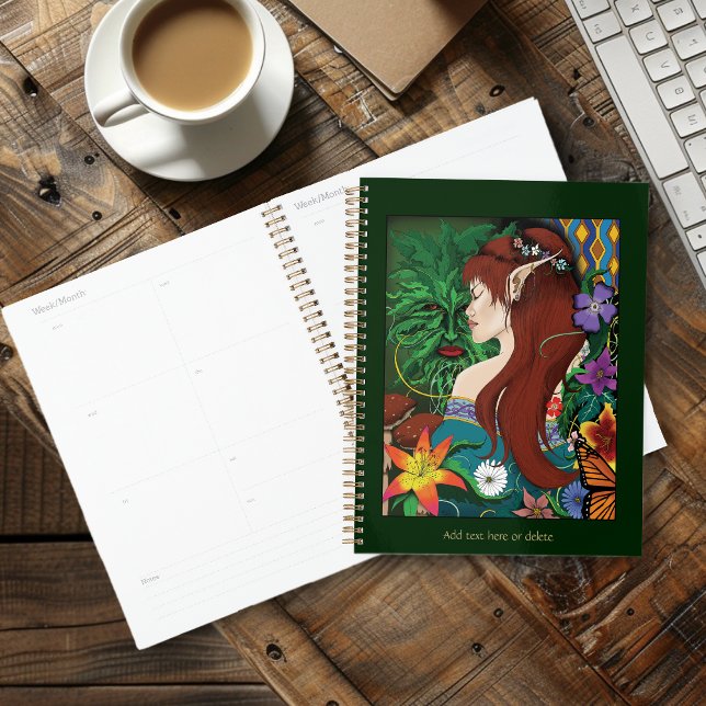 Green Man Elf Fantasy Floral Planner (Creator Uploaded)