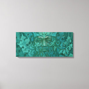 Green Man, Forest King, Pagan God, Fantasy Art Canvas Print