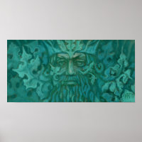 Green Man, Forest King, Pagan God, Fantasy Art