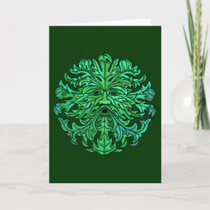 Green Man Gaze Card