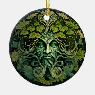 Green Man Halloween Ornament