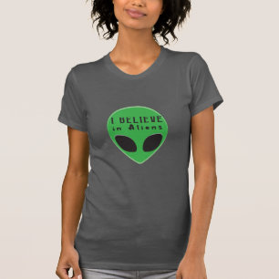Green Man I Believe in Aliens T-Shirt