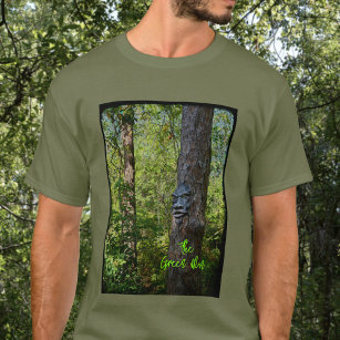 Green Man Pagan Mythology Forest Photographic T-Shirt