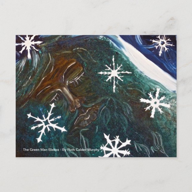 Green Man postcard (Front)