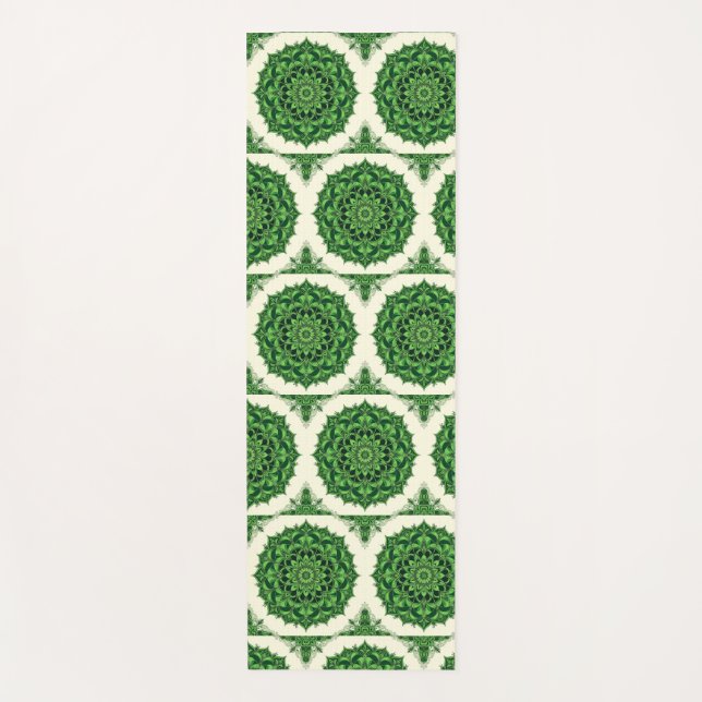 Green Mandala Yoga Mat (Front)