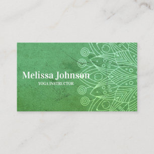 Green Mandala Yoga Meditation Business Card