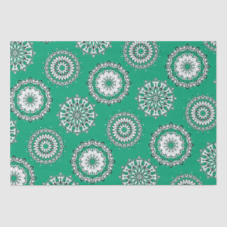 Green Mandalas Tissue Paper